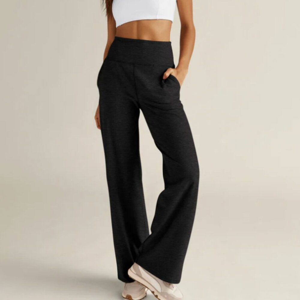 Beyond Yoga Spacedye Laid Back Pant Darkest Night Size Small